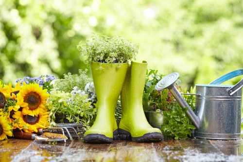 Home exterior with enhanced curb appeal through regular garden maintenance